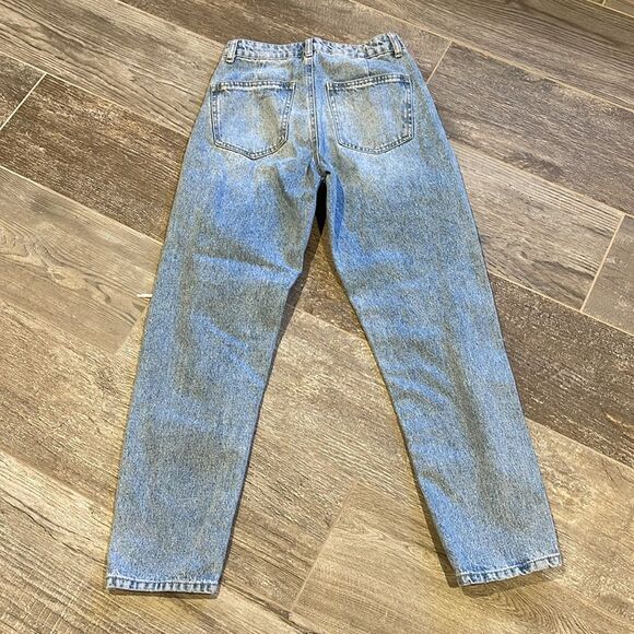 Forever 21 ripped blue jeans size 24 - Picture 4 of 5